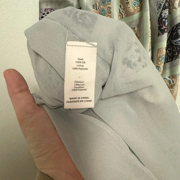 NWOT $795 Cinq a Sept Diamond Sea Melissa 100% Silk Dress - Halter Patterned - Picture 5 of 14